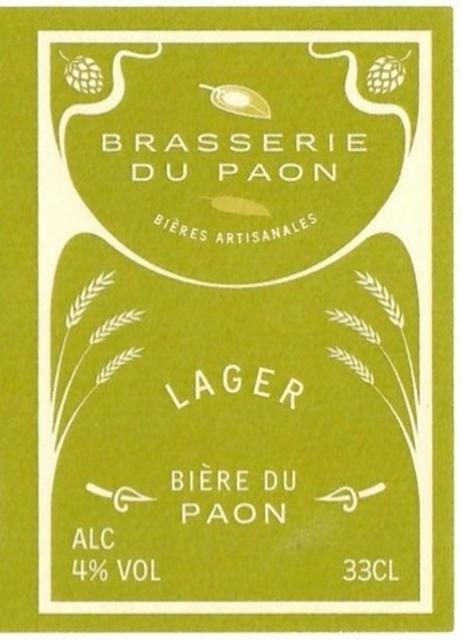 Bière Du Paon Lager, Brasserie Du Paon