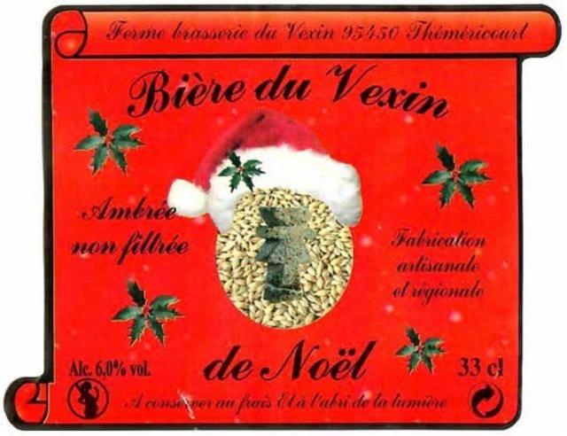 Bière Du Vexin De Noël 6.0%, Ferme Brasserie Du Vexin, France