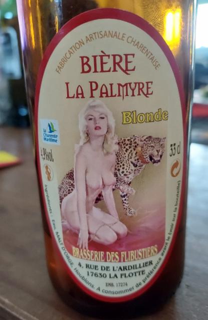 Bière La Palmyre Blonde 4.9%, Brasserie Des Flibustiers [Closed], France