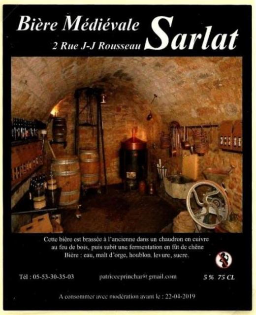Bière Médiévale Sarlat IPA 5.0%, Bière Médiévale Sarlat [Closed], France
