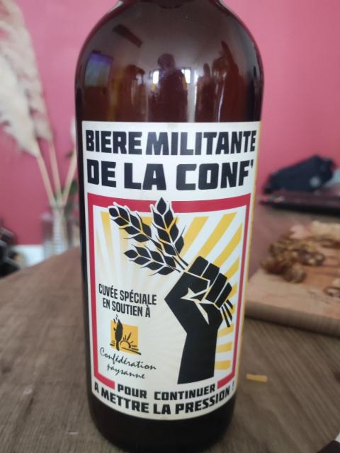 Bière Militante De La Conf 6.0%, Brasserie La Lie, France