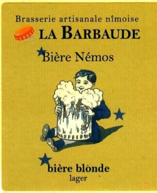 Bière Némos 5.4%, Brasserie La Barbaude, France