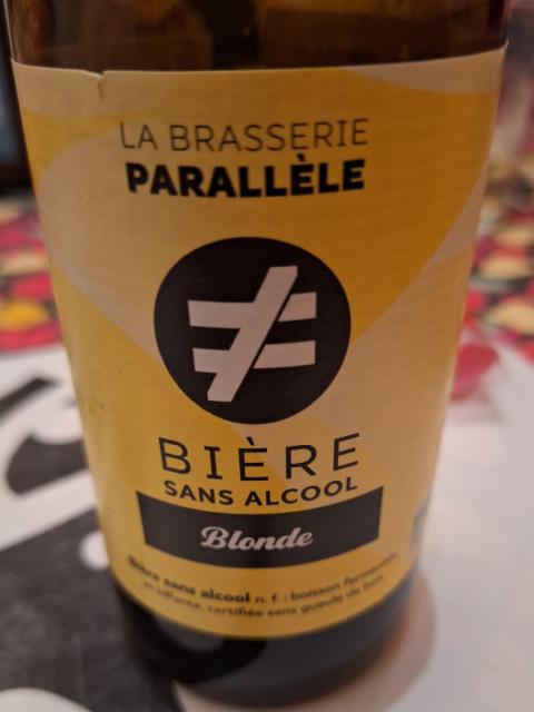 Bière sans alcool Blonde 0.3%, La Brasserie Parallèle, France