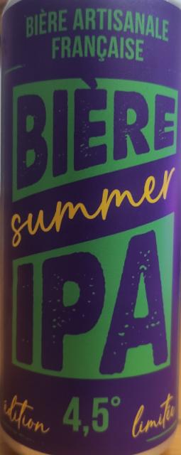 Biere summer IPA 4.5%, Brasserie De Sutter, France