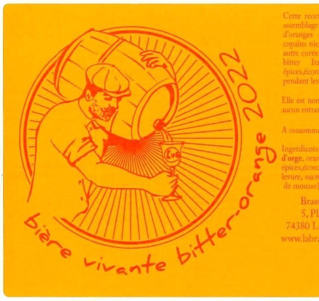 Bière Vivante Bitter Orange 2022 6.0%, Brasserie Des Voirons, France