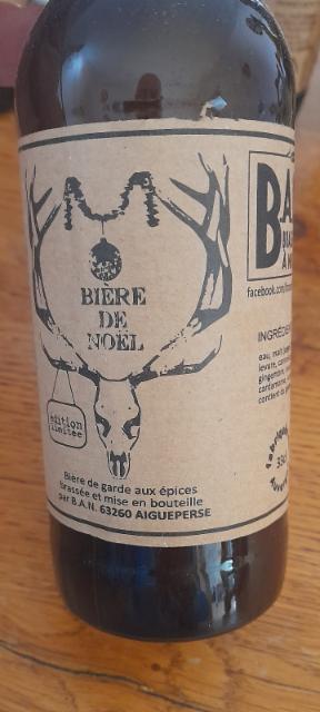 BAN Bière De Noël 5.3%, B.A.N. Brasserie À Nico, France