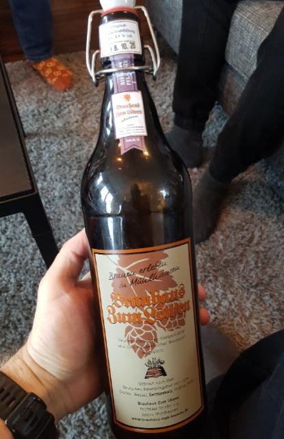 Biermix Pflaume 4.9%, Brauhaus zum Löwen Mühlhausen, Germany