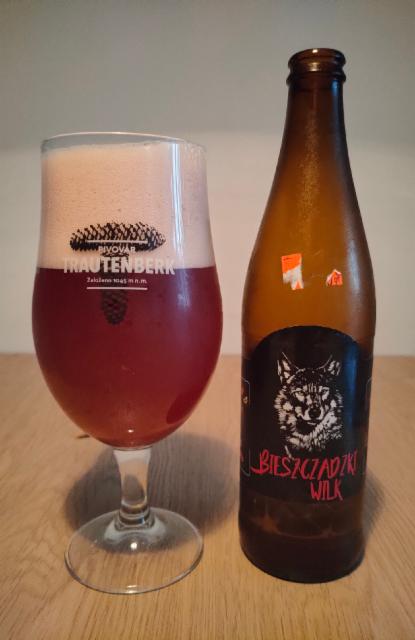 Bieszczadzki Wilk 5.2%, Zdzisław Słotwiński Handel i Gastronomia Ustrzyki Dolne, Poland