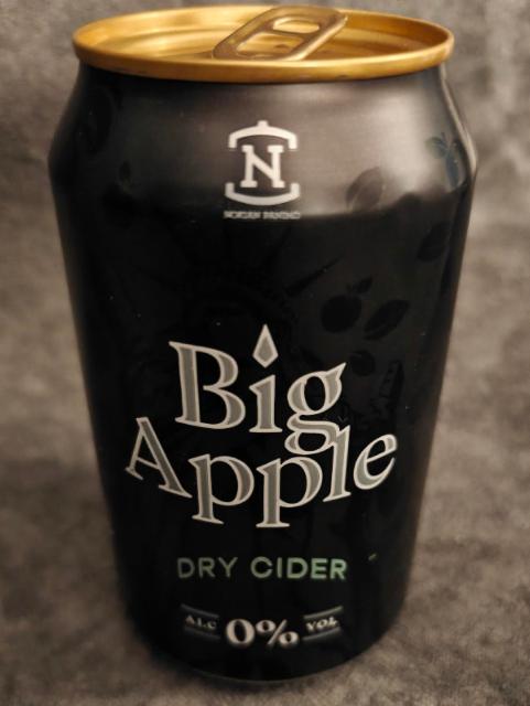 Big Apple dry cider 0.0%, Nokian Panimo, Finland