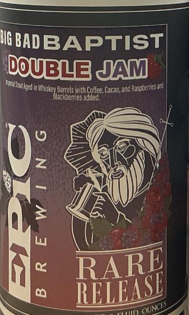 Big bad baptist double jam 11.6%, Epic Brewing Company, United States
