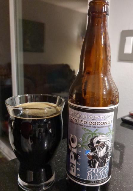 Big Bad Baptist Toasted Coconut (2022) 12.4%, Epic Brewing Company, United States