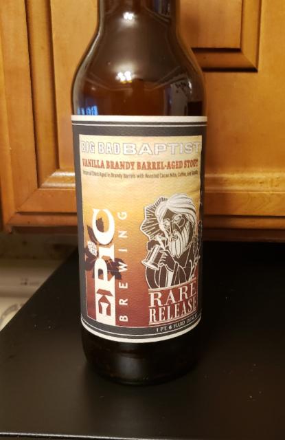 Big Bad Baptist Vanilla Brandy Barrel-Aged 12.1%, Epic Brewing Company, United States