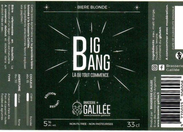 Big Bang 5.0%, Brasserie Galilée, France