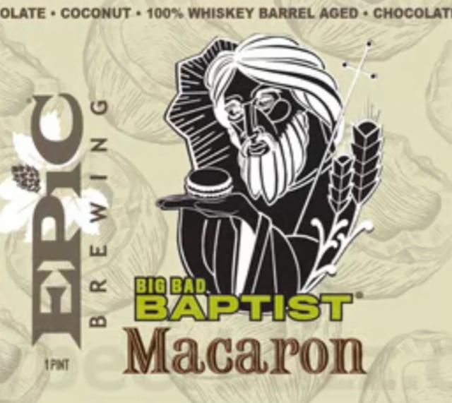 Big Bap Baptist (Macaron) 13.5%, Epic Brewing Company, United States