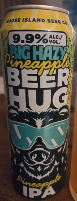 big hazy pineapple beer hug 9.9%, Goose Island Beer Company (AB-InBev), United States