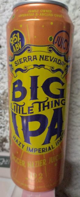 Big Little Thing IPA 9.5%, Sierra Nevada Brewing Company, United States