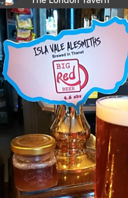 Big Red Beer 4.5%, Isla Vale Alesmiths, England