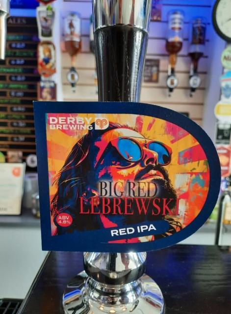 Big Red Lebrewski 4.8%, Derby Brewing, England