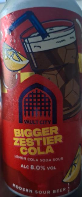 bigger zestier cola 8.0%, Vault City Brewing, Scotland