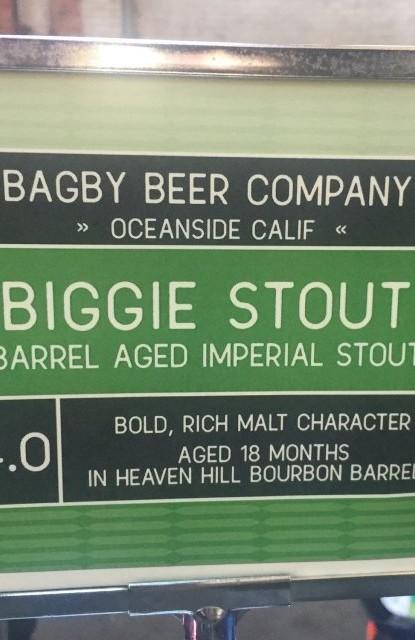 Biggie Stout 11.5%, Bagby Beer Company, United States