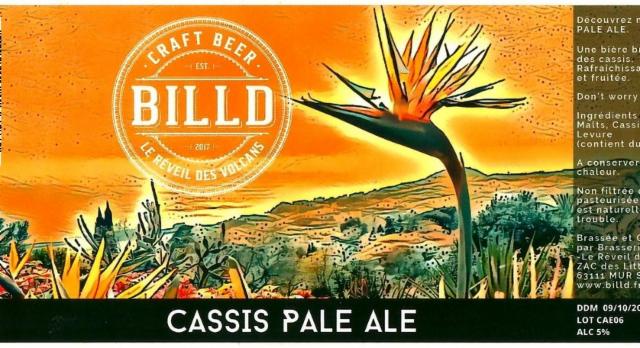 Billd Cassis Pale Ale 5.0%, Brasserie Billd - Le Réveil Des Volcans (Auvernhata), France