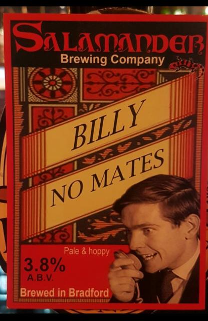 Billy No Mates 3.8%, Salamander Brewing Company, England