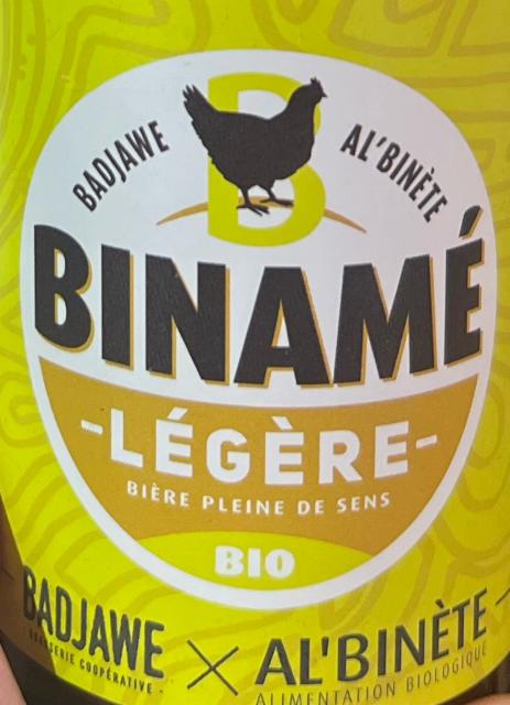 Binamé légère 3.9%, Brasserie Coopérative Liégeoise, Belgium