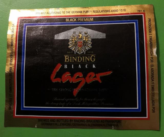 Binding Black Lager 4.8%, Binding-Brauerei (Oetker Group), Germany