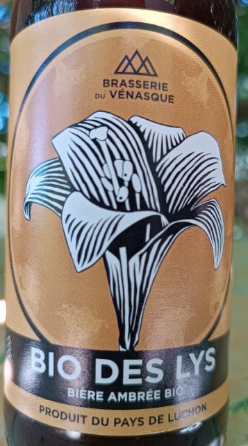 Bio Des Lys Ambrée 5.0%, Brasserie Du Vénasque, France