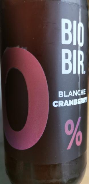 Biobir Blanche Cranberry 0.0%, Manufacture Bordeaux, France