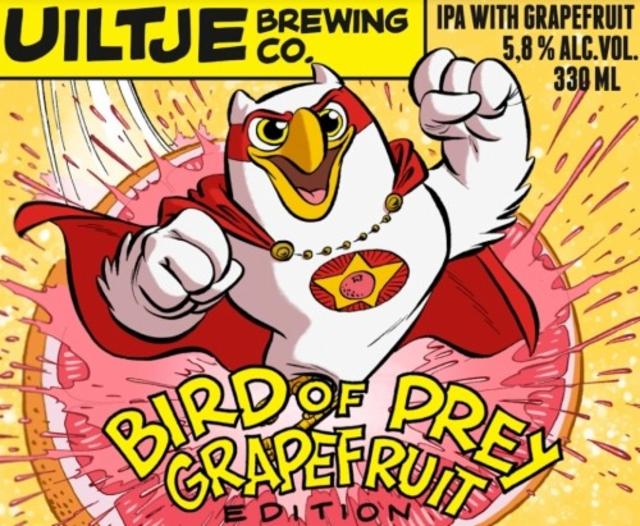 Bird Of Prey Grapefruit Edition 5.8%, Uiltje Brewing Co, Netherlands