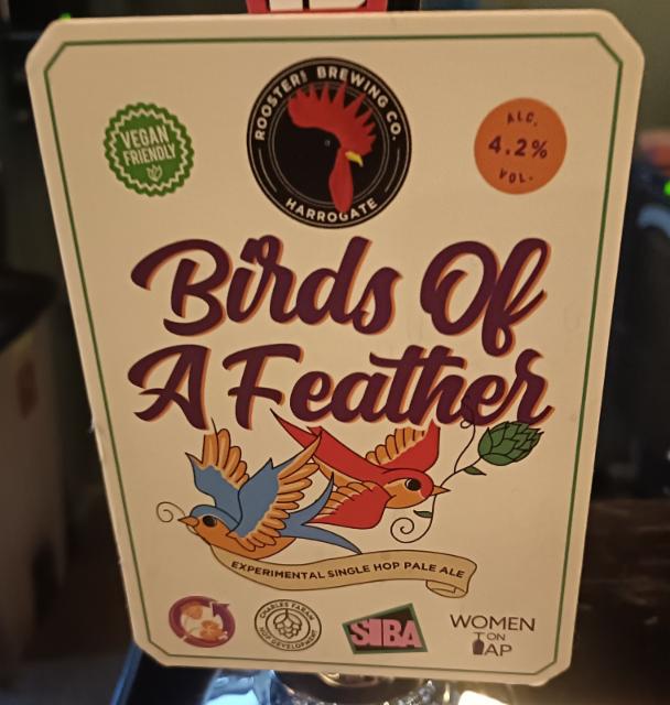 birds of a feather 4.2%, Rooster's Brewing Co., England