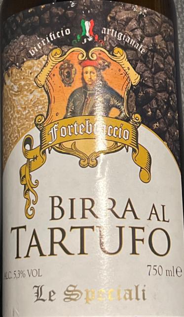 Birra al Tartufo 5.3%, Birrificio Fortebraccio, Italy