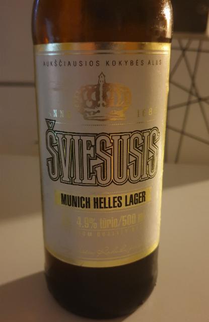Biržų Alus Sviesusis 4.9%, Biržų Alus, Lithuania