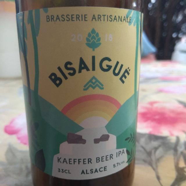 Kaeffer Beer IPA 5.7%, Brasserie Bisaiguë Kaysersberg, France
