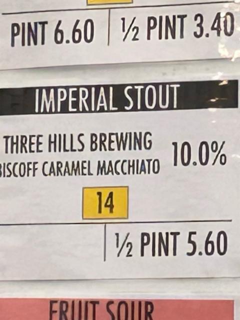 Biscoff Caramel Macchiato 10.0%, Three Hills Brewing, England