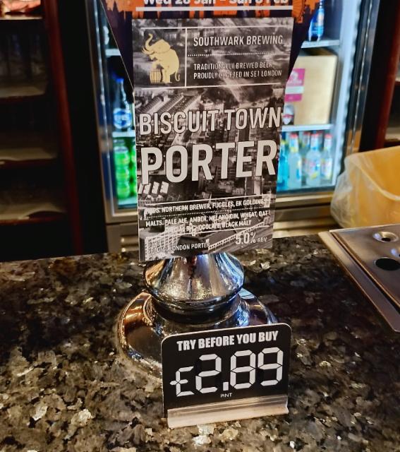 Biscuit Town Porter, Southwark Brewing