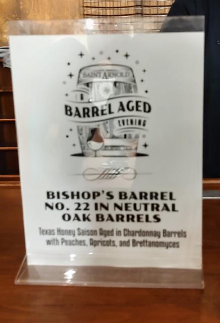Bishop's Barrel No. 22 in Neutral Oak Barrels 8.0%, Saint Arnold Brewing Company, United States