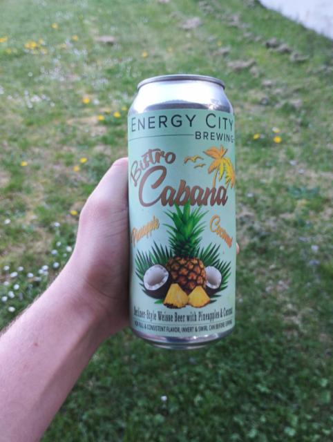 Bistro Cabana Pinapple Coconut 6.5%, Energy City Brewing, United States