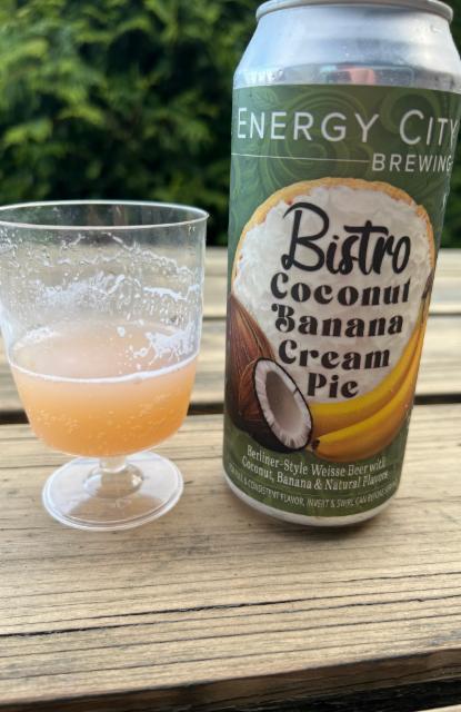Bistro coconut banana cream pie 6.5%, Energy City Brewing, United States