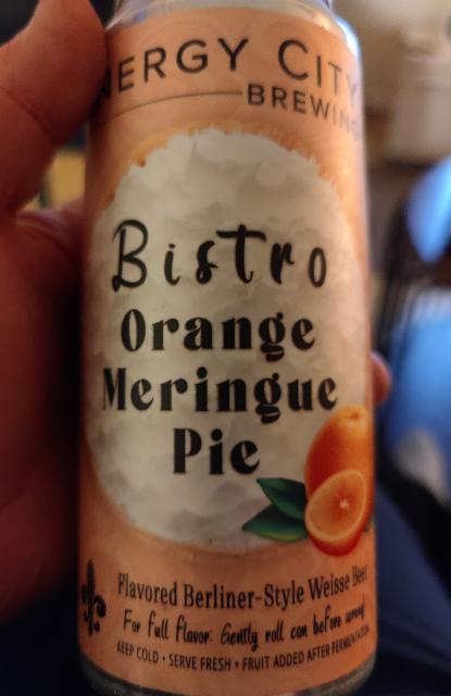 Bistro Orange Merinque Pie 6.5%, Energy City Brewing, United States