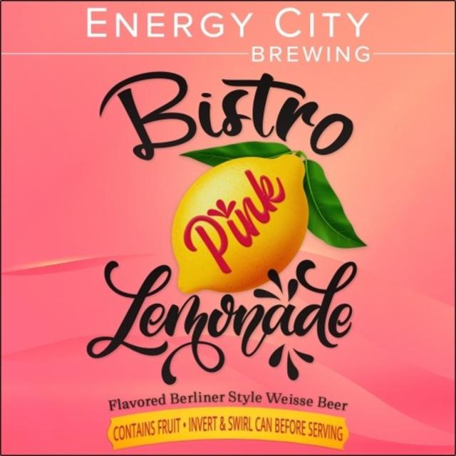 Bistro Pink Lemonade 6.5%, Energy City Brewing, United States