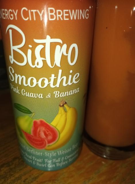 Bistro Smoothie : pink guava & banana 6.5%, Energy City Brewing, United States