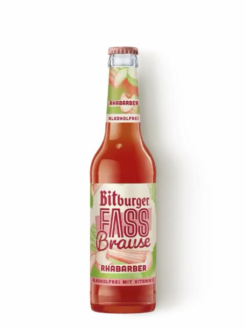 Bitburger Fassbrause Rhabarber 0.0%, Bitburger Brauerei, Germany