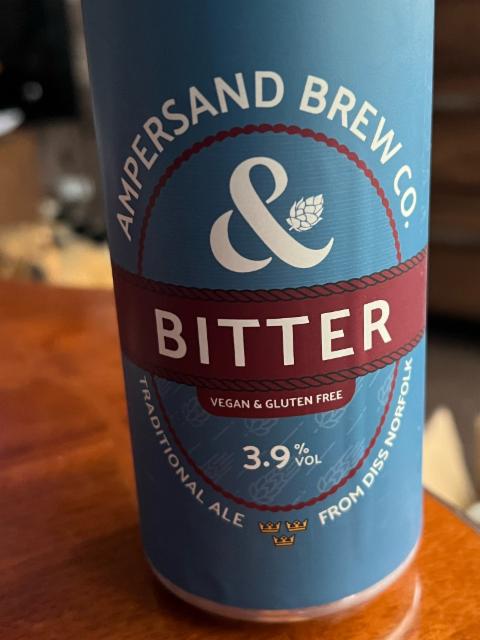 Bitter 3.9%, Ampersand Brew Co, England