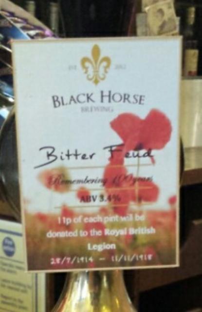 Bitter Feud 3.4%, Black Horse Brewing, England