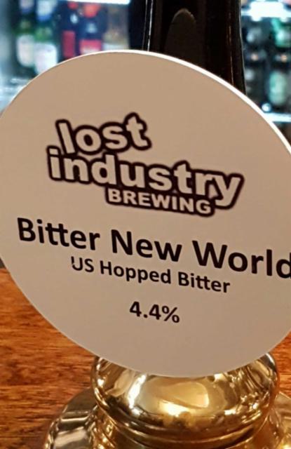 Bitter New World 4.4%, Lost Industry Brewing, England