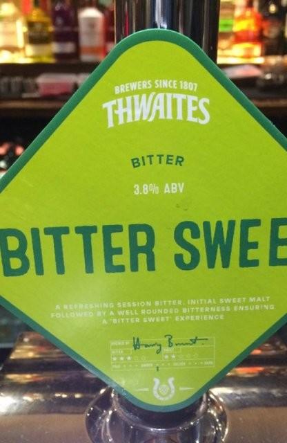 Bitter Sweet 3.8%, Thwaites Brewery, England
