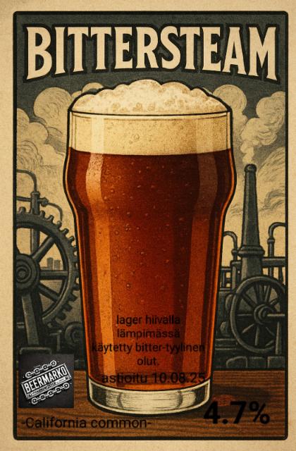 Bittersteam 4.7%, beerMarko, Finland