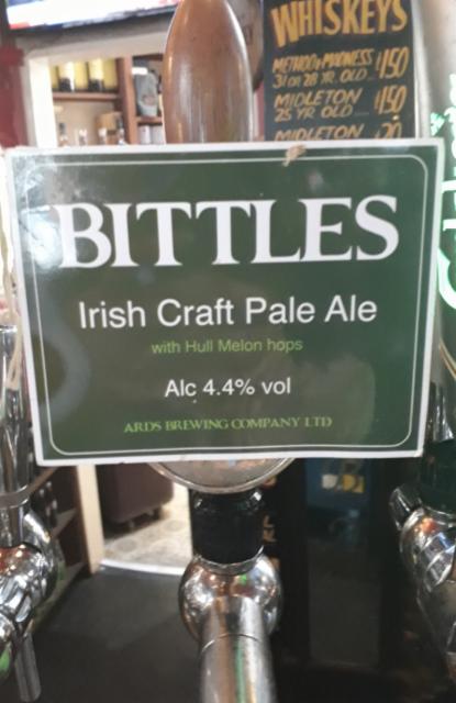 Bittles Irish Craft Pale Ale 4.4%, Ards Brewing Company, Northern Ireland